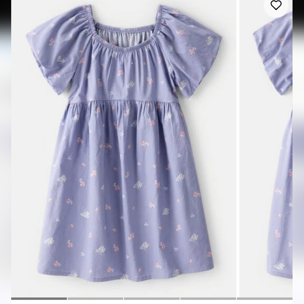 OshKosh B'gosh Blue Floral Kids Dress